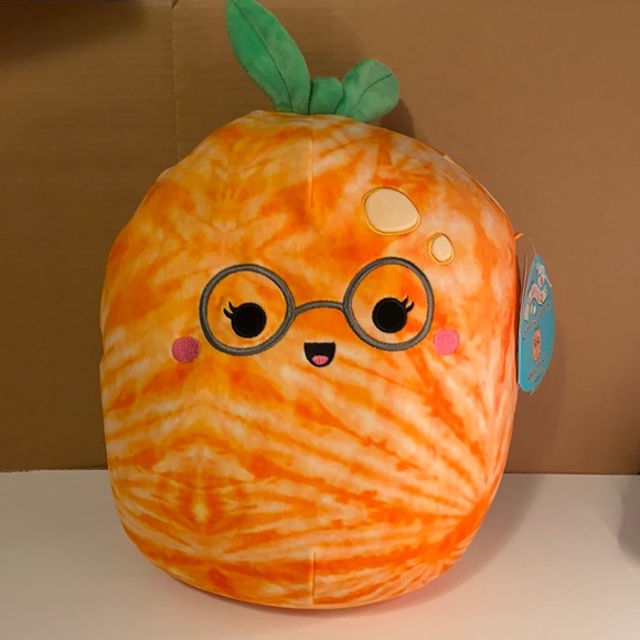 Squishmallows Other - Squishmallow- Judy the tangerine with glasses 11”
